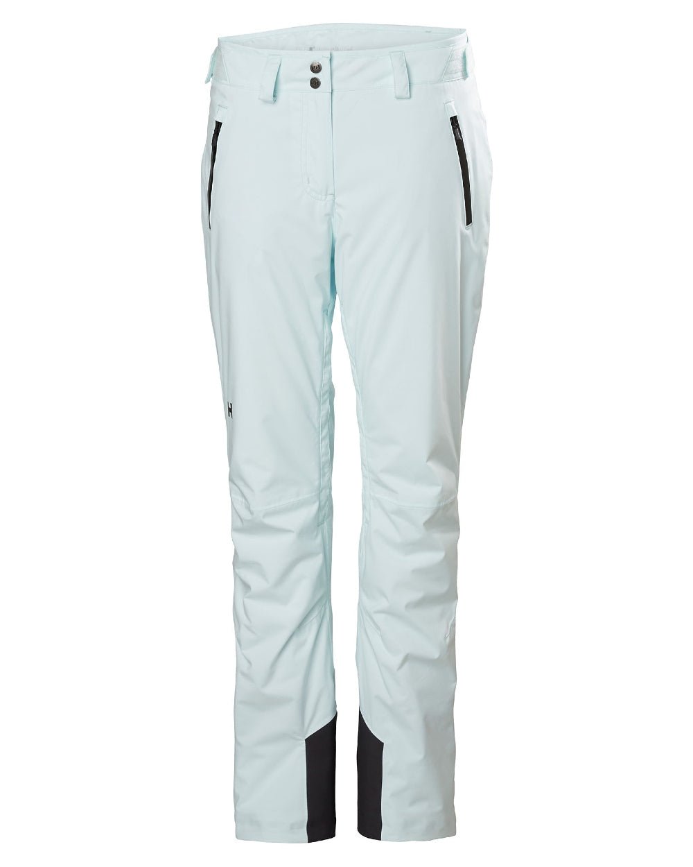 Icicle Coloured Helly Hansen Womens Legendary Insulated Ski Pants on white background 