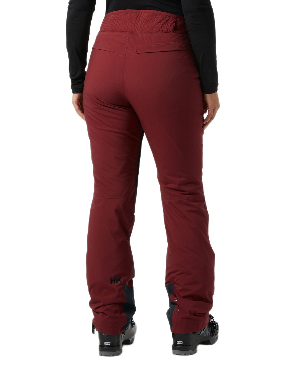 Mars Red Coloured Helly Hansen Womens Legendary Insulated Ski Pants on white background 