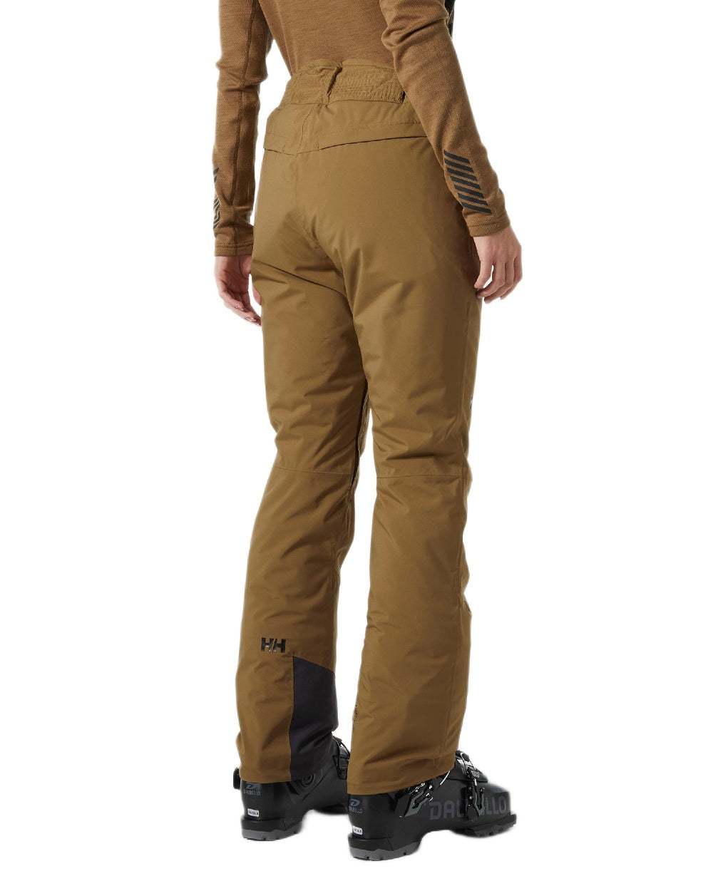 Sepia Coloured Helly Hansen Womens Legendary Insulated Ski Pants on white background 