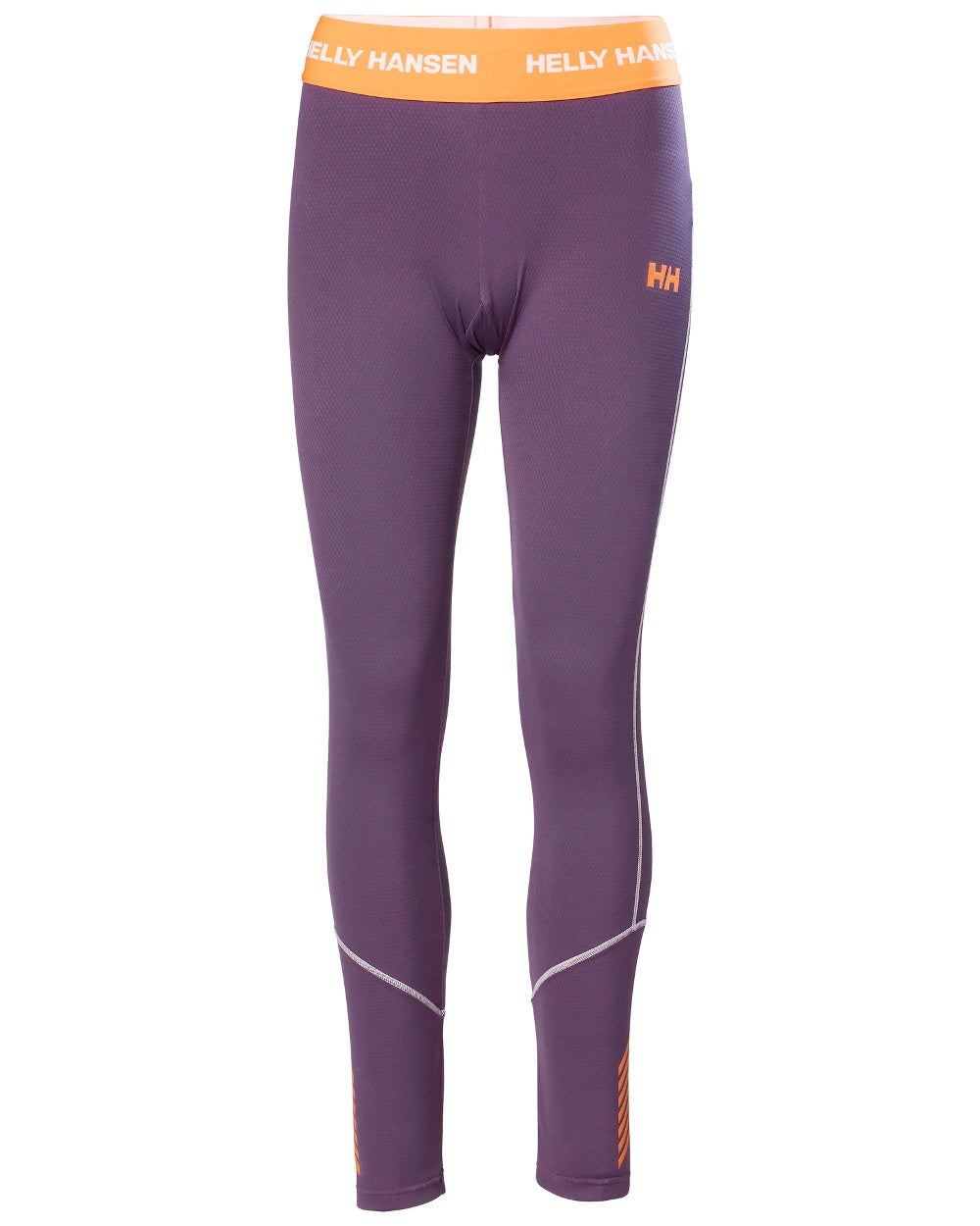 Amethyst Coloured Helly Hansen Womens Lifa Active Base Layer Pants on white background 