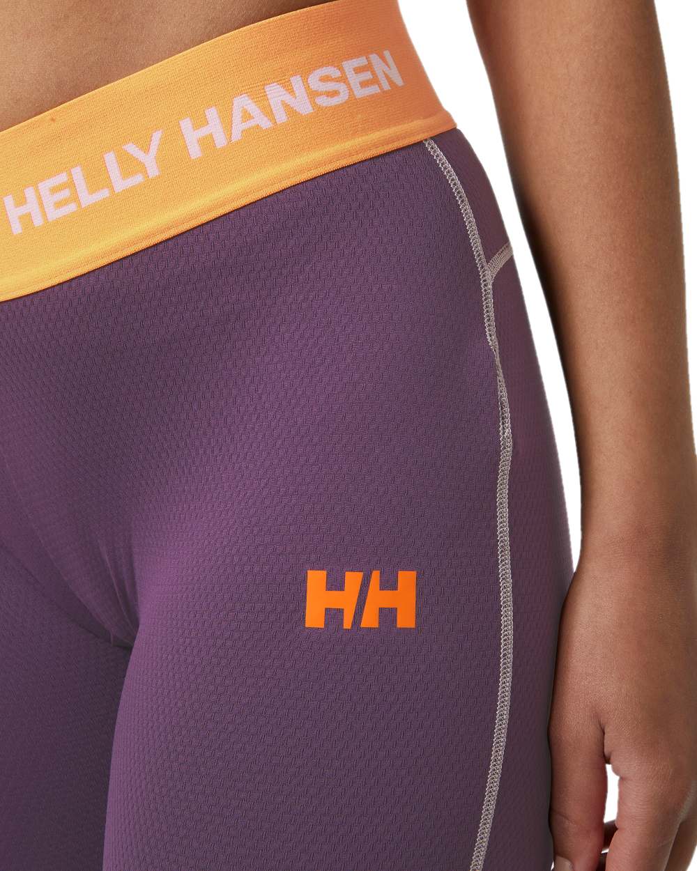 Amethyst Coloured Helly Hansen Womens Lifa Active Base Layer Pants on white background 