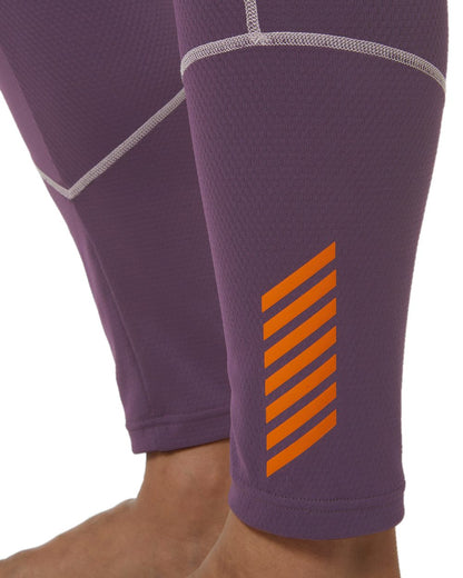 Amethyst Coloured Helly Hansen Womens Lifa Active Base Layer Pants on white background 