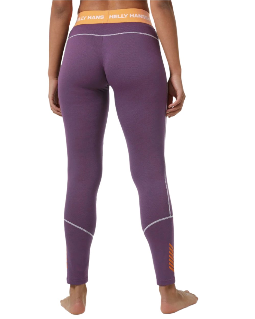 Amethyst Coloured Helly Hansen Womens Lifa Active Base Layer Pants on white background 