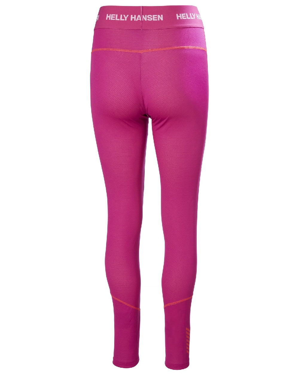 Magenta 2 Coloured Helly Hansen Womens Lifa Active Base Layer Pants on white background 