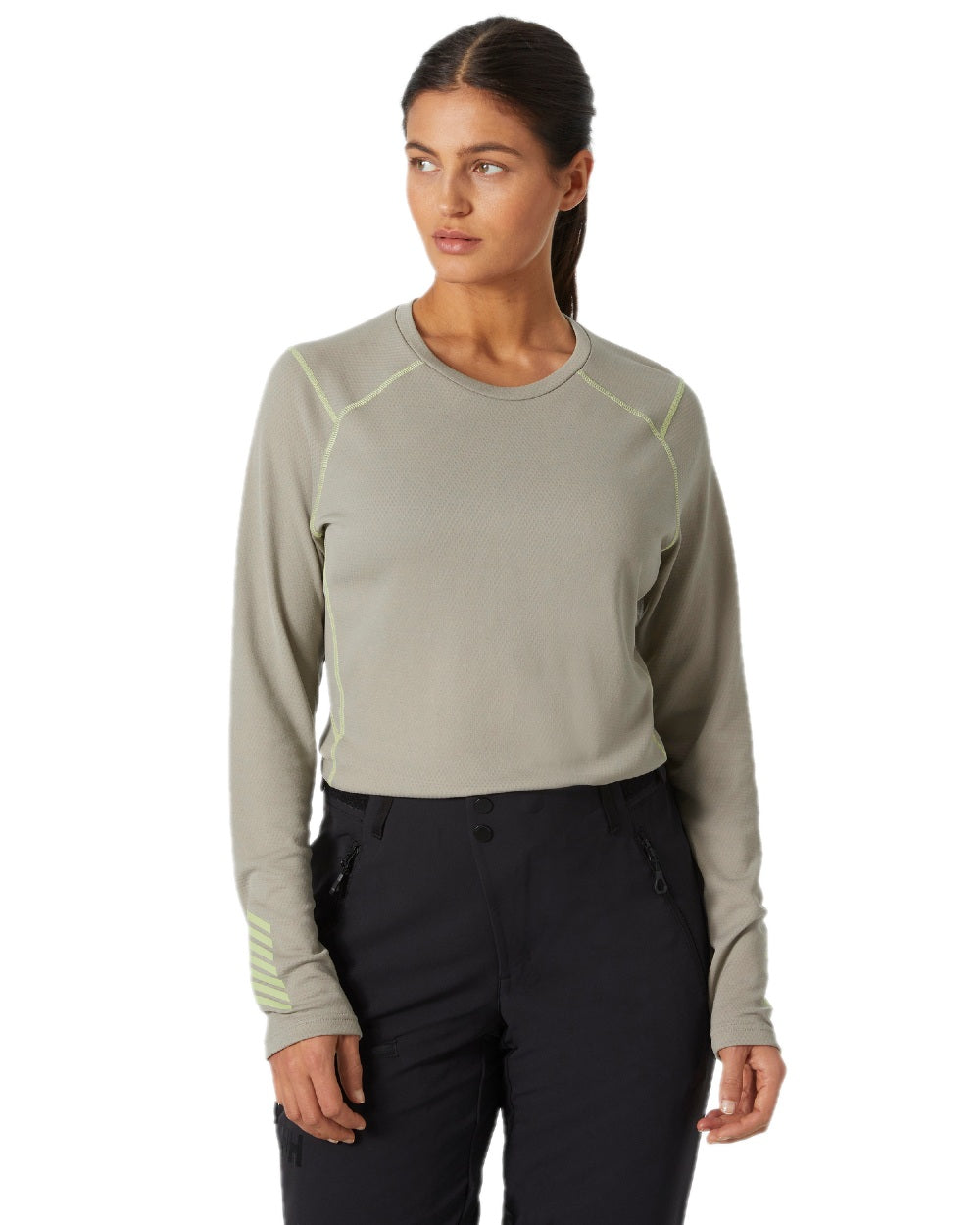 Terrazzo Coloured Helly Hansen Womens Lifa Active Crew Base Layer on white background 