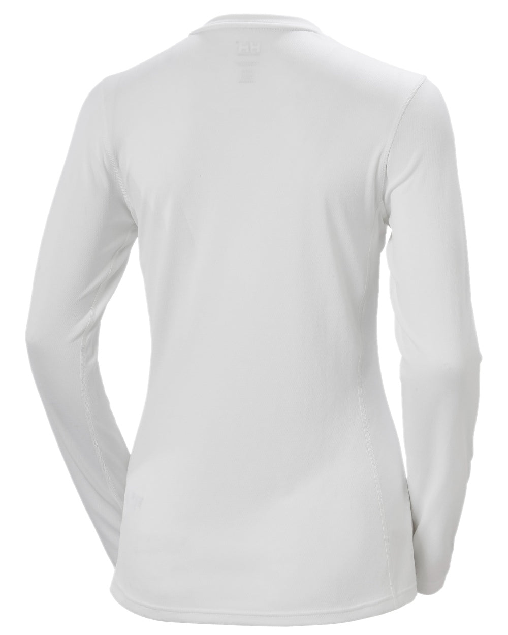 White Coloured Helly Hansen Womens Lifa Active Solen Long Sleeve Base Layer on white background 