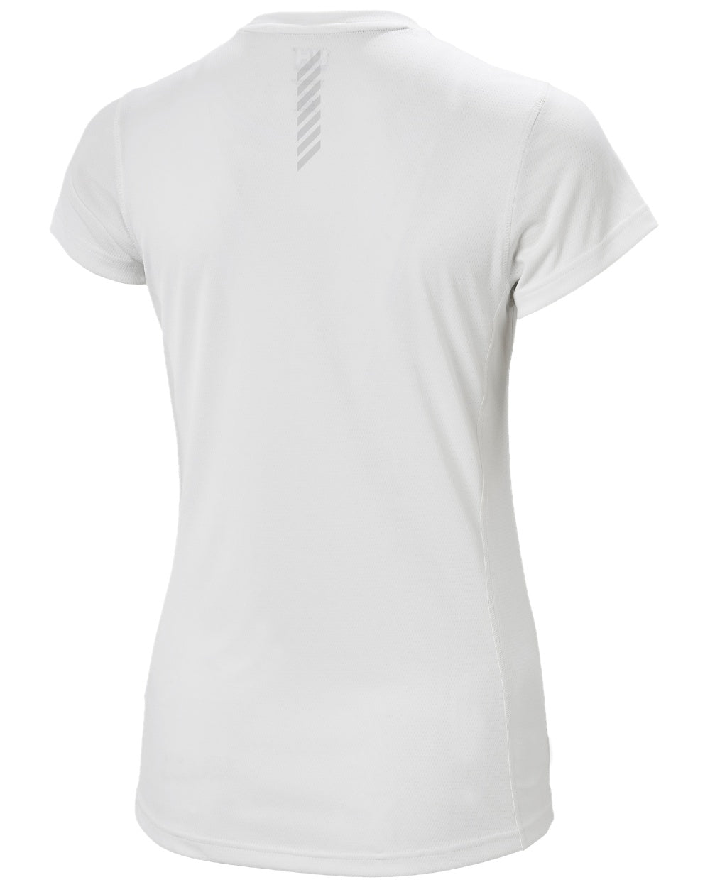 White coloured Helly Hansen Womens Lifa Active Solen T-Shirt on white background
