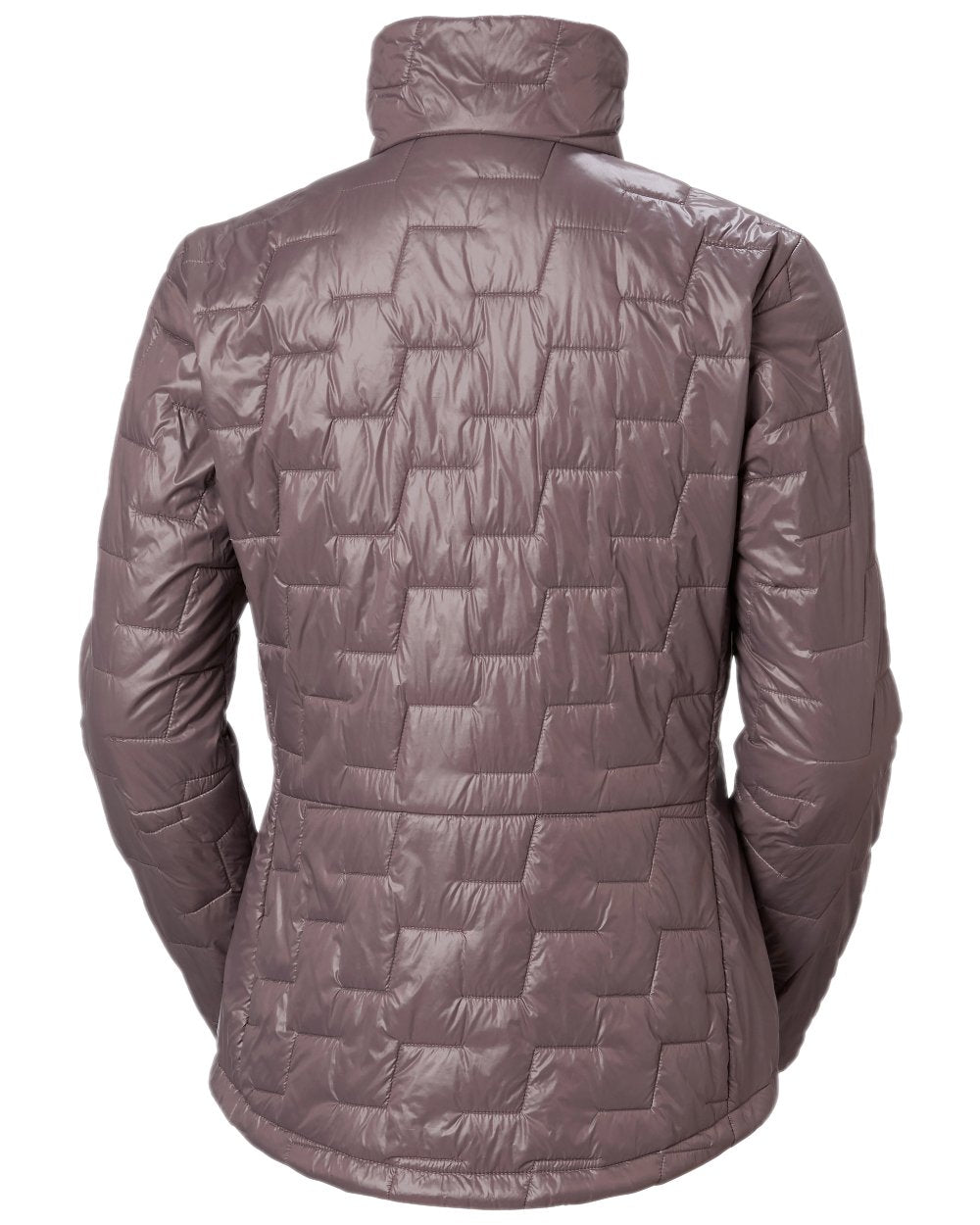 Sparrow Grey Coloured Helly Hansen Womens Lifaloft Insulator Jacket on white background 