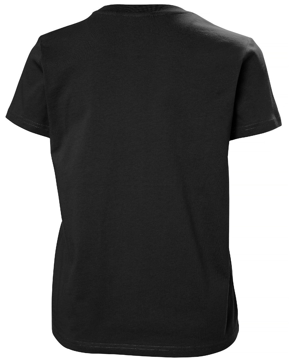 Black Coloured Helly Hansen Womens Logo T-Shirt 3.0 on white background 
