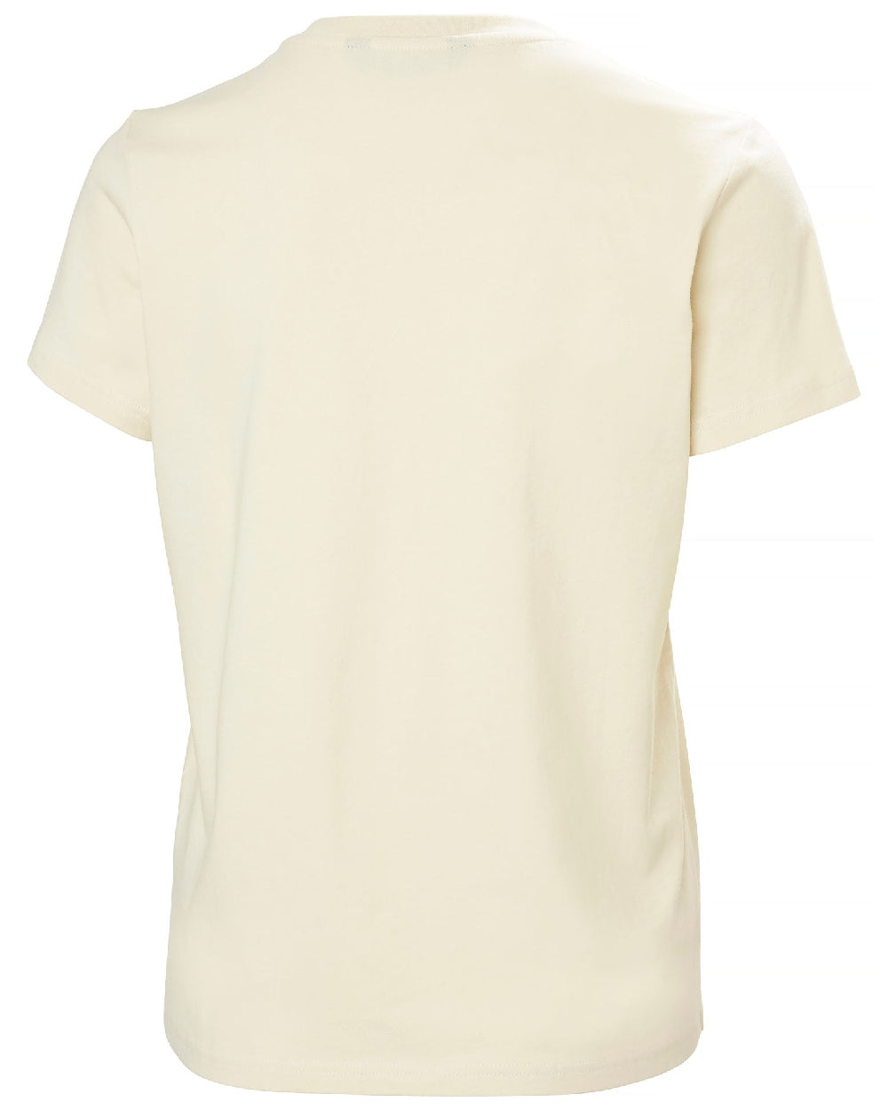 Cream Coloured Helly Hansen Womens Logo T-Shirt 3.0 on white background 