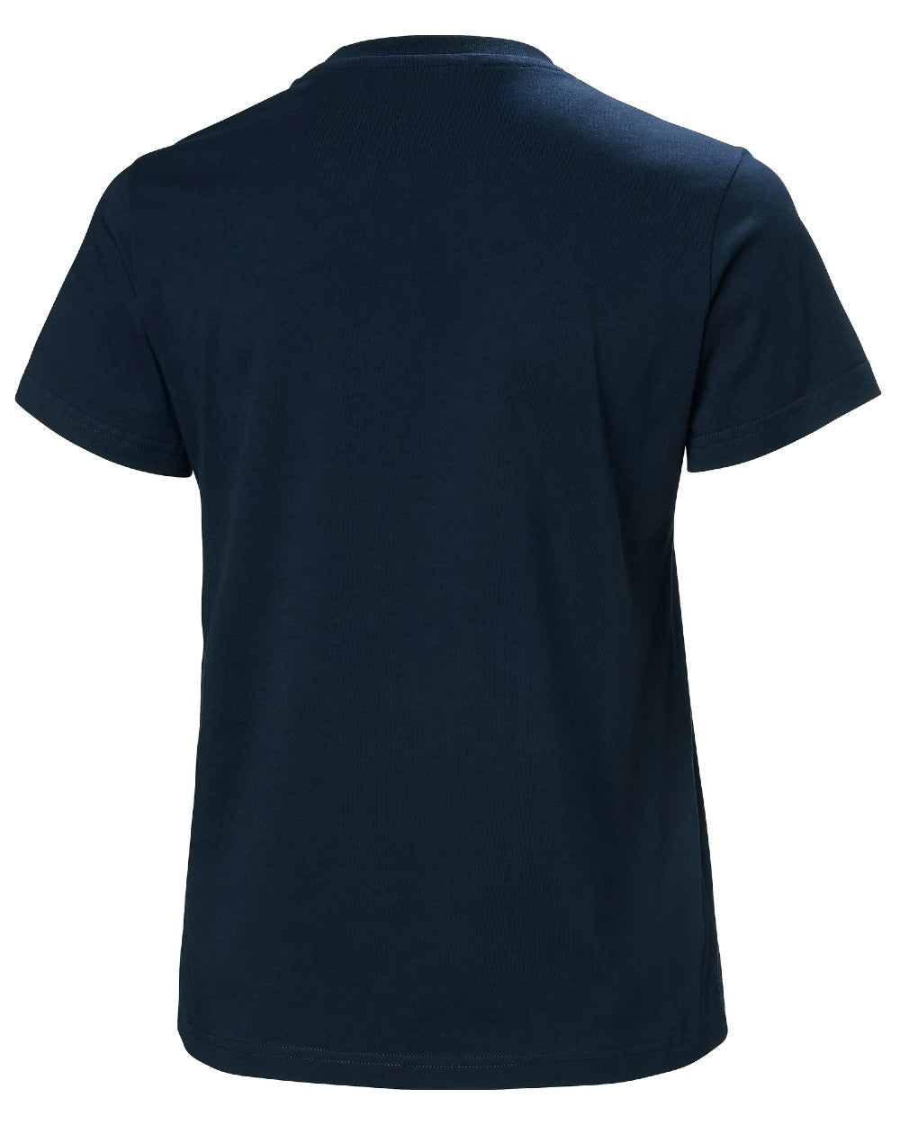Navy Coloured Helly Hansen Womens Logo T-Shirt 3.0 on white background 