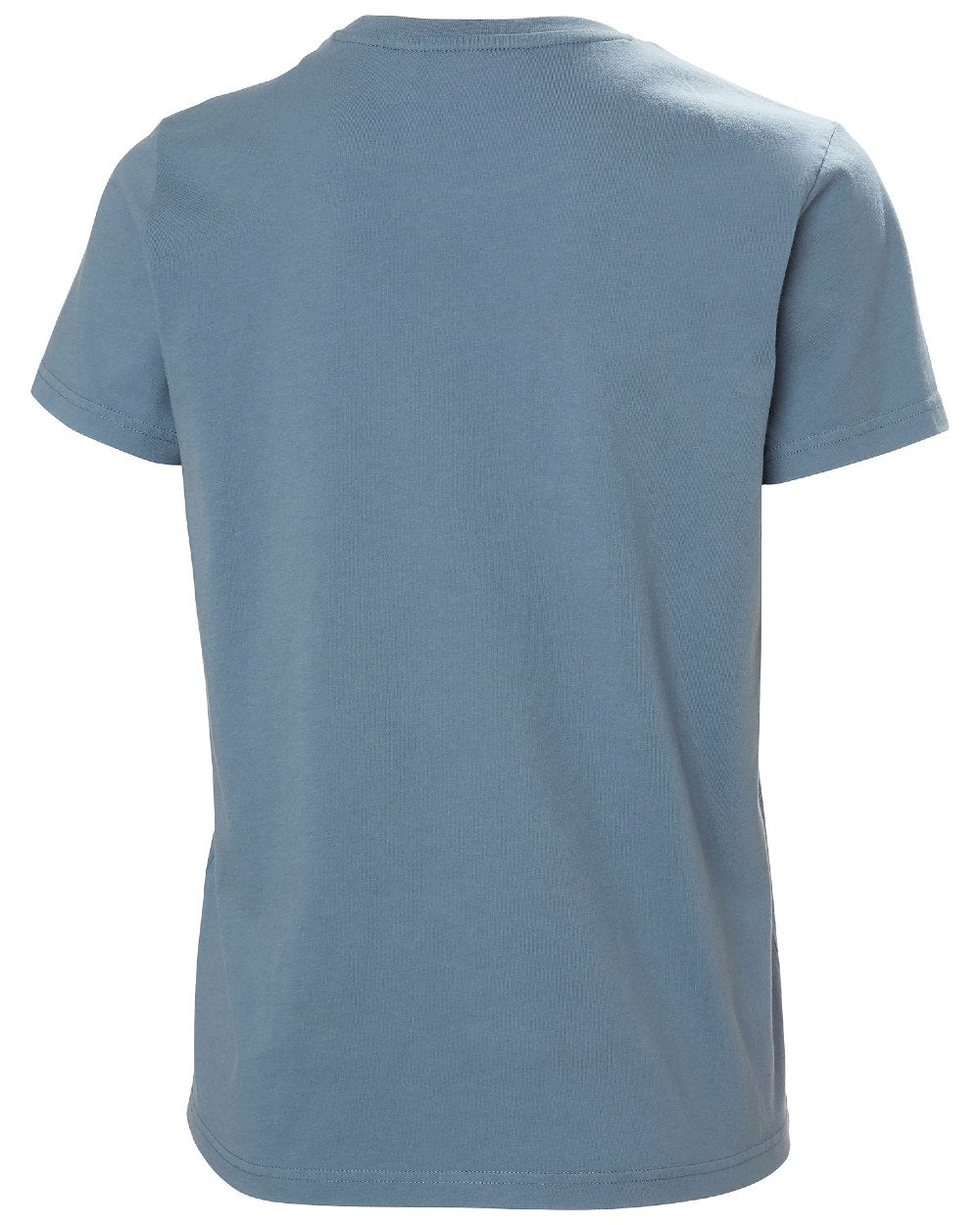 Washed Navy Coloured Helly Hansen Womens Logo T-Shirt 3.0 on white background 