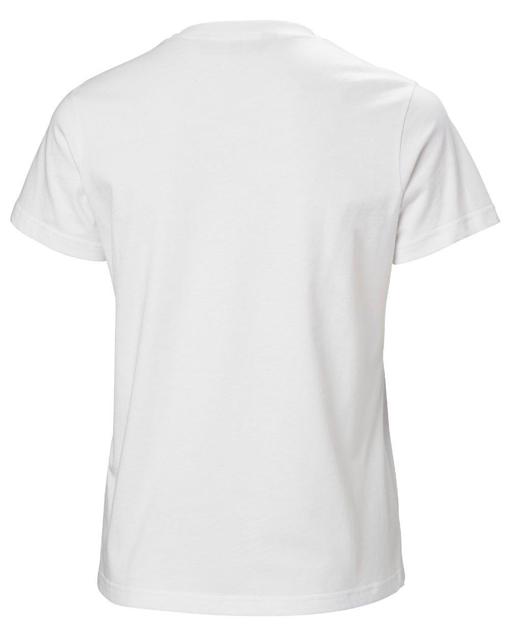 White Coloured Helly Hansen Womens Logo T-Shirt 3.0 on white background 