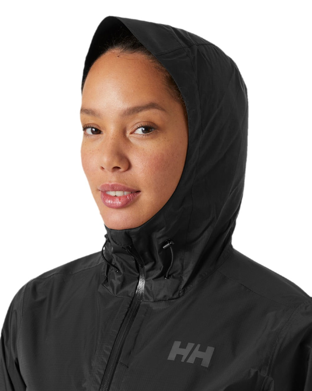 Black Coloured Helly Hansen Womens Loke Terra Jacket on white background 