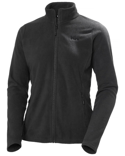 Black Coloured Helly Hansen Womens Maridalen Fleece Jacket on White Background 