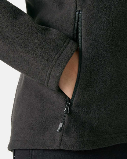 Black Coloured Helly Hansen Womens Maridalen Fleece Jacket on White Background 