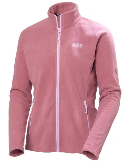 Wild Berry Coloured Helly Hansen Womens Maridalen Fleece Jacket on White Background 