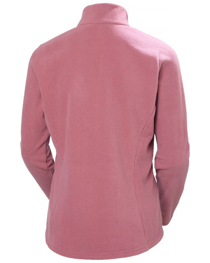 Wild Berry Coloured Helly Hansen Womens Maridalen Fleece Jacket on White Background 