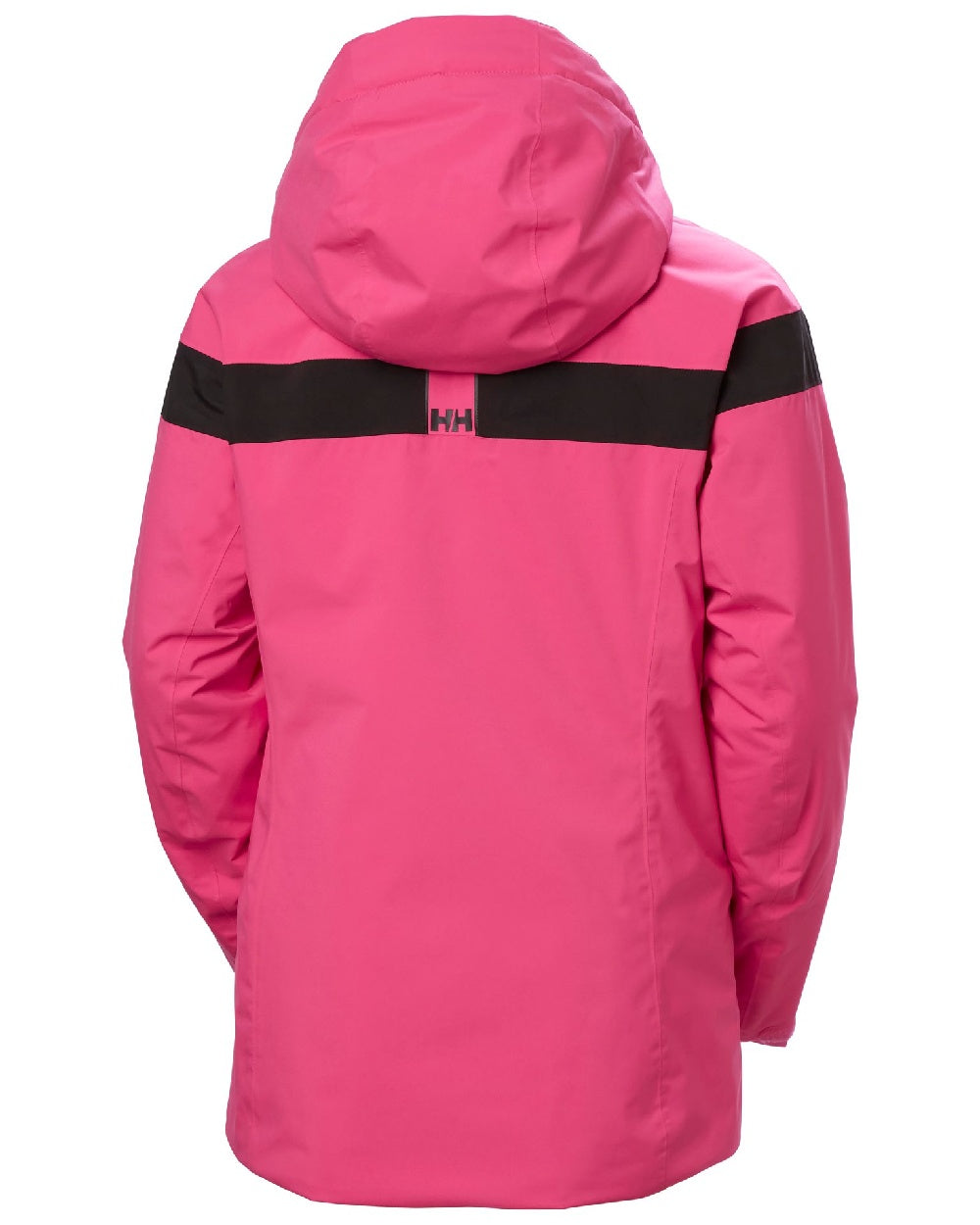 Dragon Fruit Coloured Helly Hansen Womens Motionista Lifaloft Ski Jacket on white background 