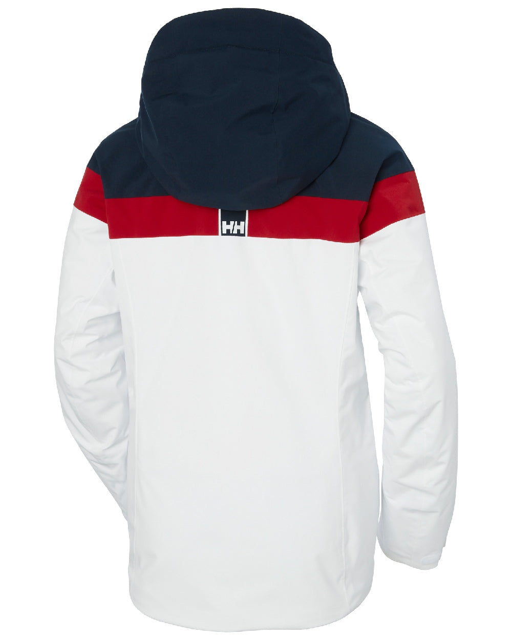 White Coloured Helly Hansen Womens Motionista Lifaloft Ski Jacket on white background 