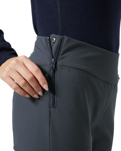 Alpine Frost Coloured Helly Hansen Womens Nora Softshell Pants on white background 