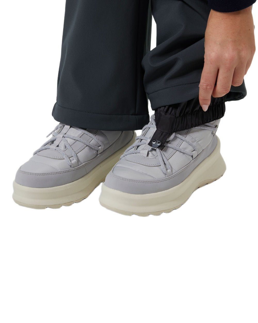 Alpine Frost Coloured Helly Hansen Womens Nora Softshell Pants on white background 