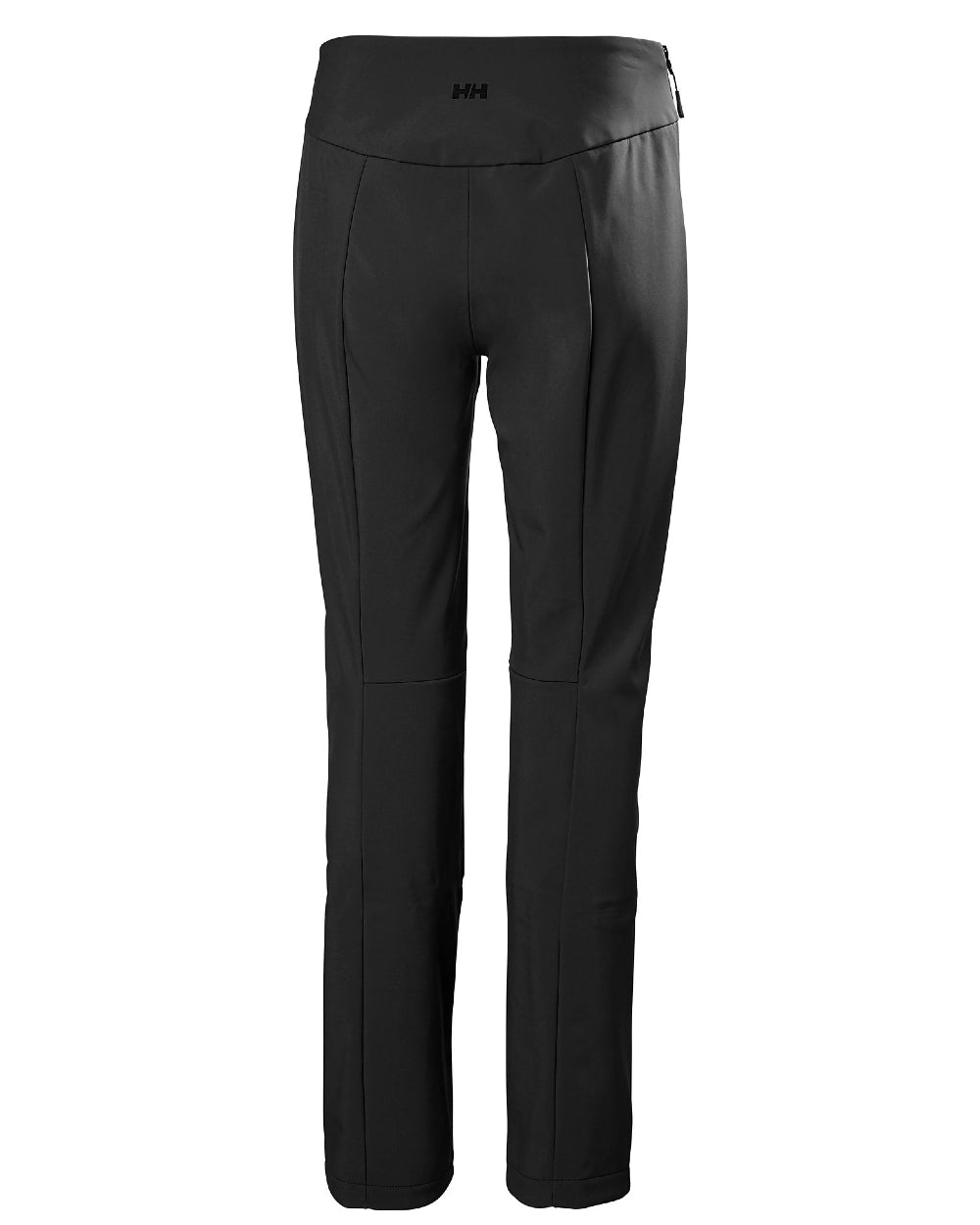 Black Coloured Helly Hansen Womens Nora Softshell Pants on white background 
