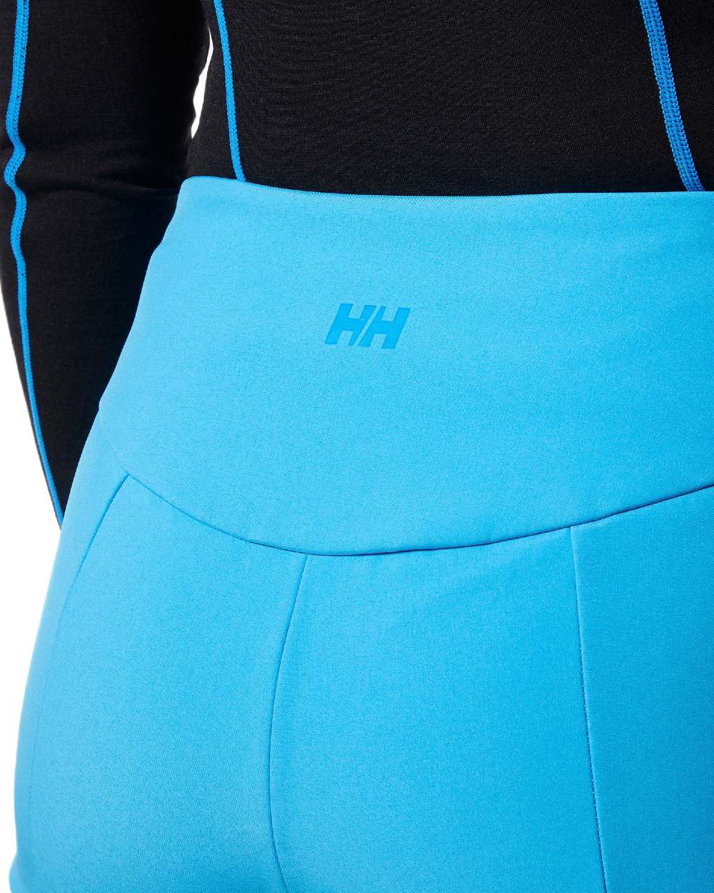 Cyan Coloured Helly Hansen Womens Nora Softshell Pants on white background 