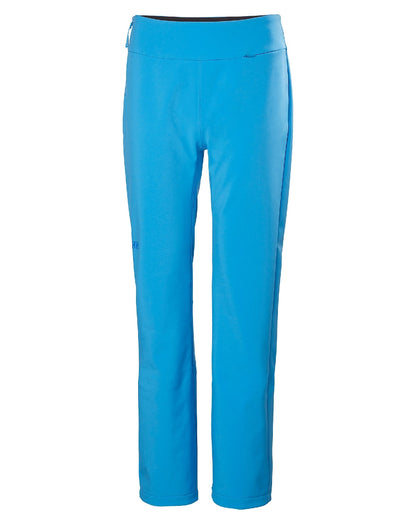 Cyan Coloured Helly Hansen Womens Nora Softshell Pants on white background 