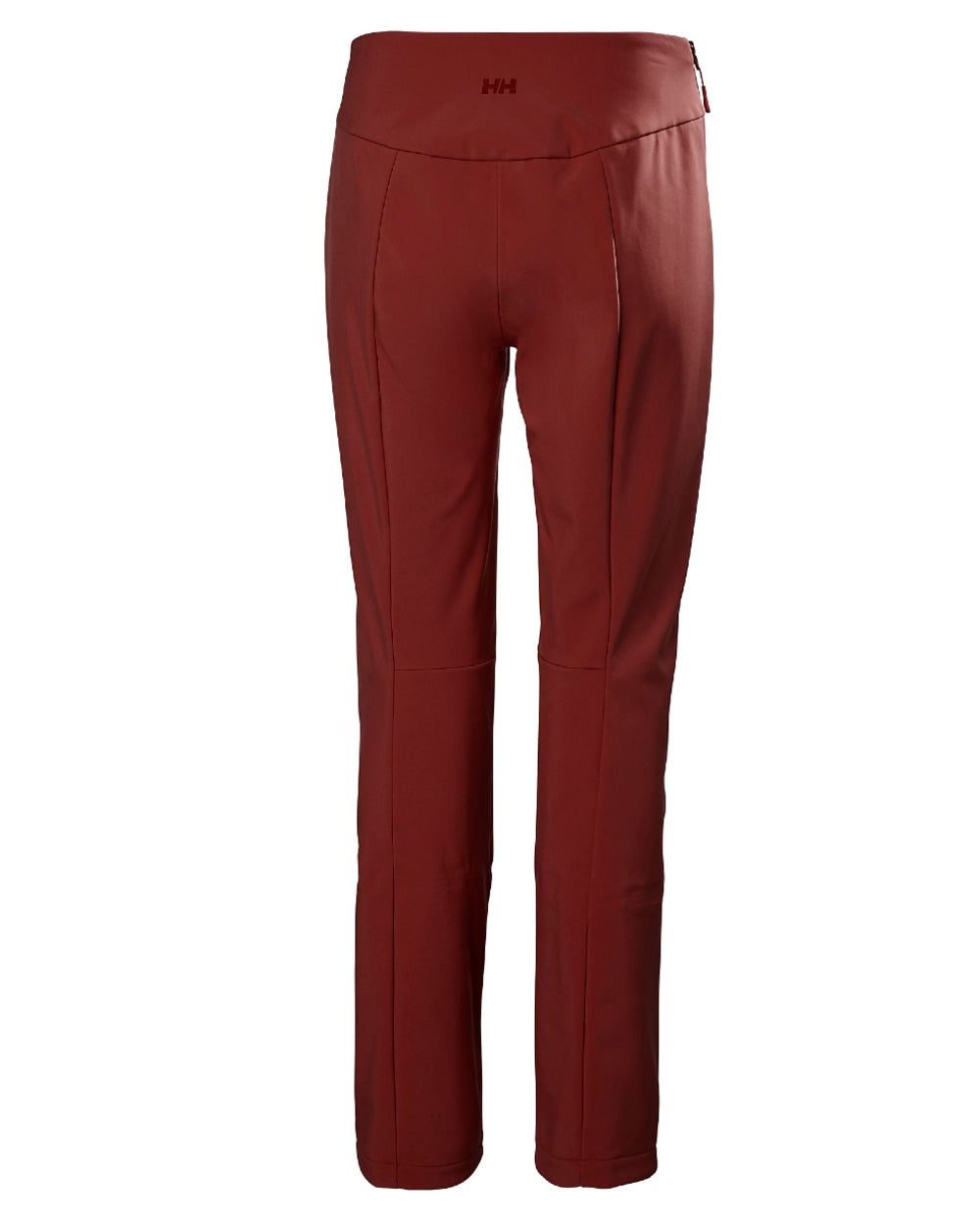 Mars Red Coloured Helly Hansen Womens Nora Softshell Pants on white background 