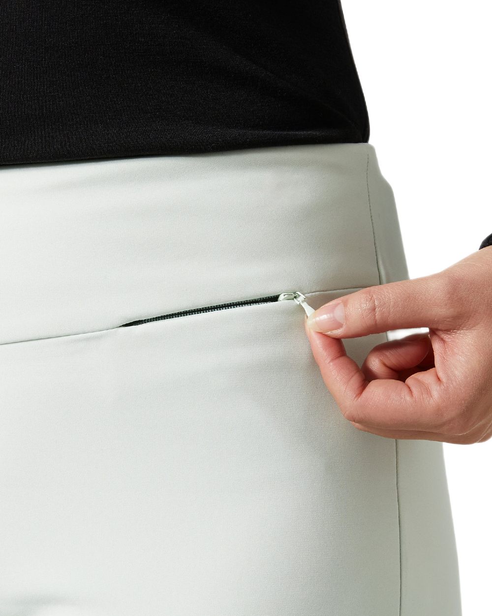 Seafoam Coloured Helly Hansen Womens Nora Softshell Pants on white background 