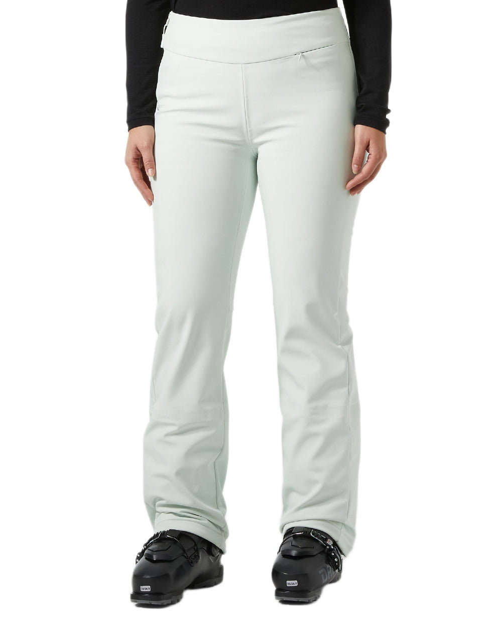 Seafoam Coloured Helly Hansen Womens Nora Softshell Pants on white background 