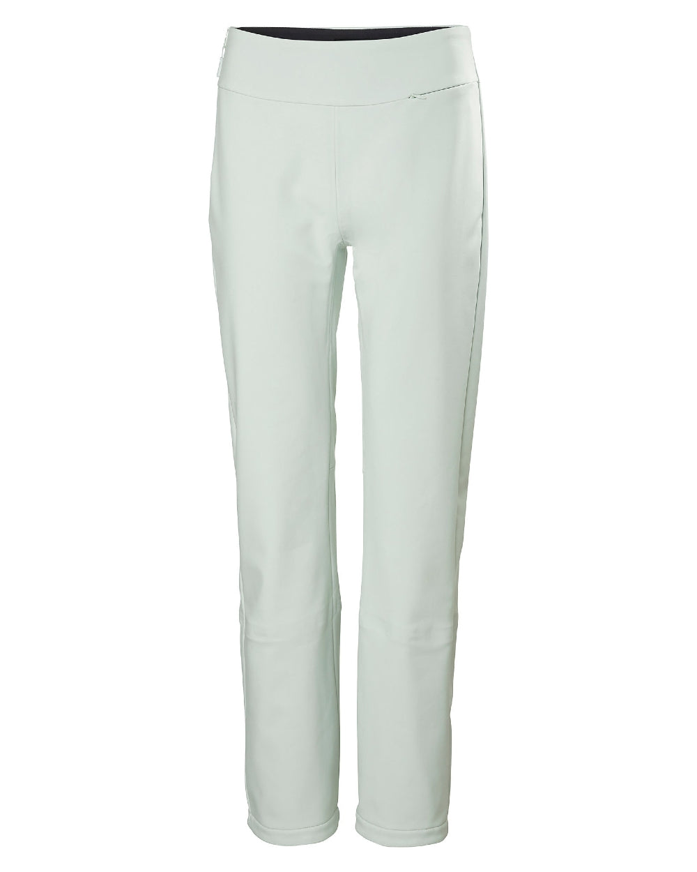 Seafoam Coloured Helly Hansen Womens Nora Softshell Pants on white background 