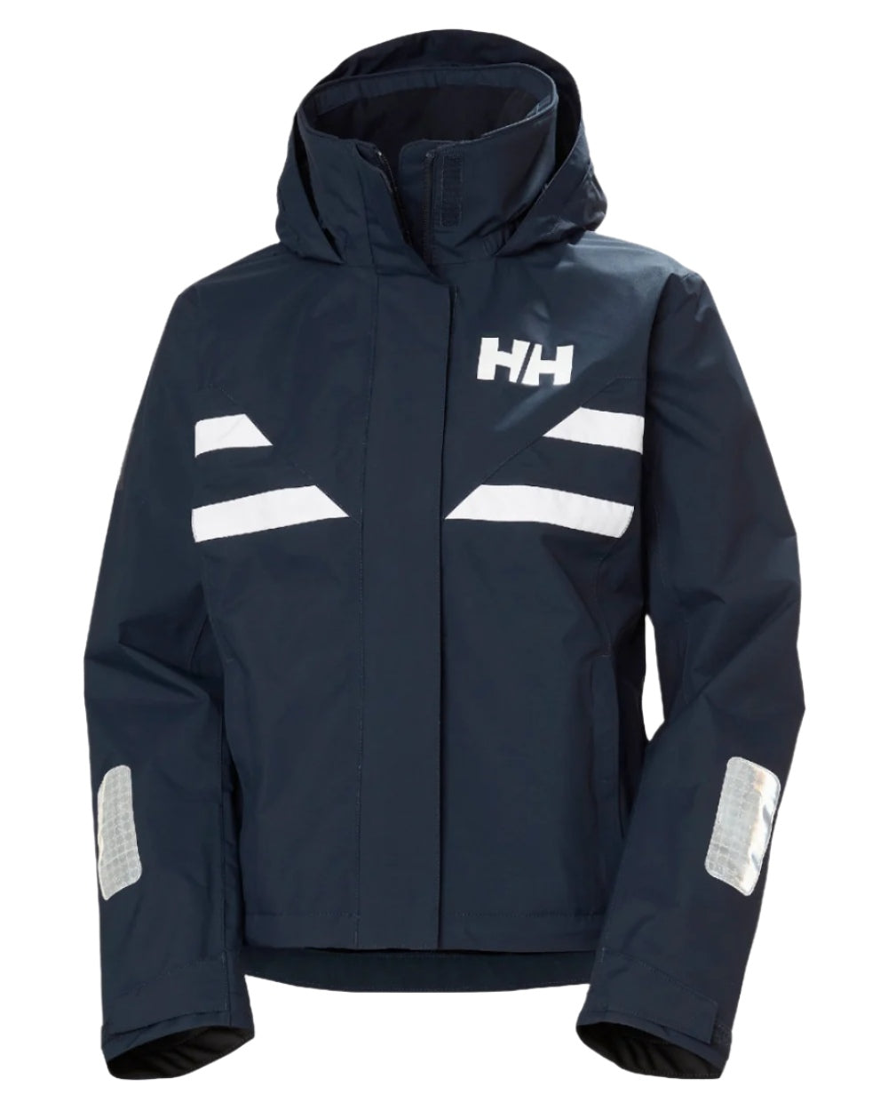 Navy coloured Helly Hansen Womens Quayside Jacket on white background 