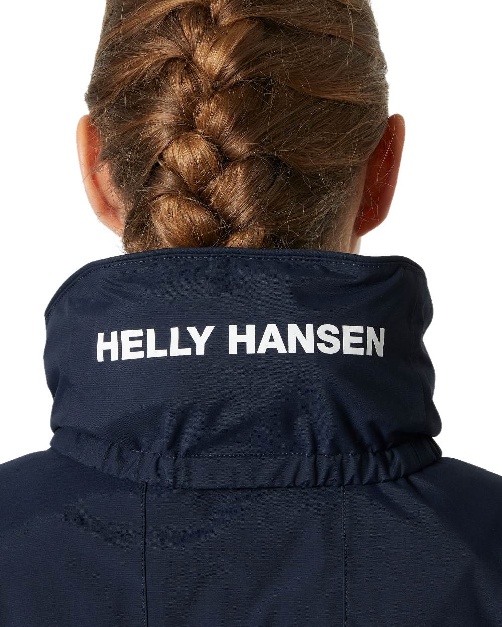 Navy coloured Helly Hansen Womens Quayside Jacket on white background 