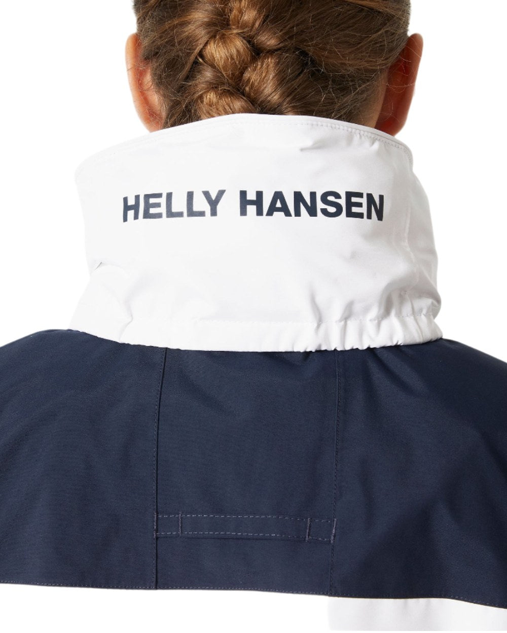 White coloured Helly Hansen Womens Quayside Jacket on white background 