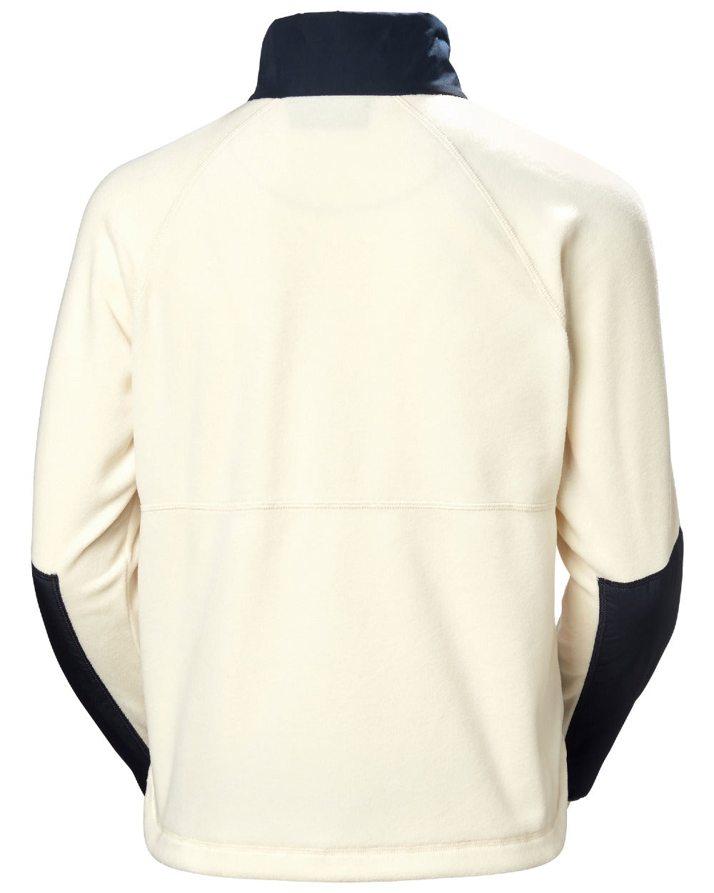 Cream coloured Helly Hansen Womens Rig Fleece Jacket on white background 