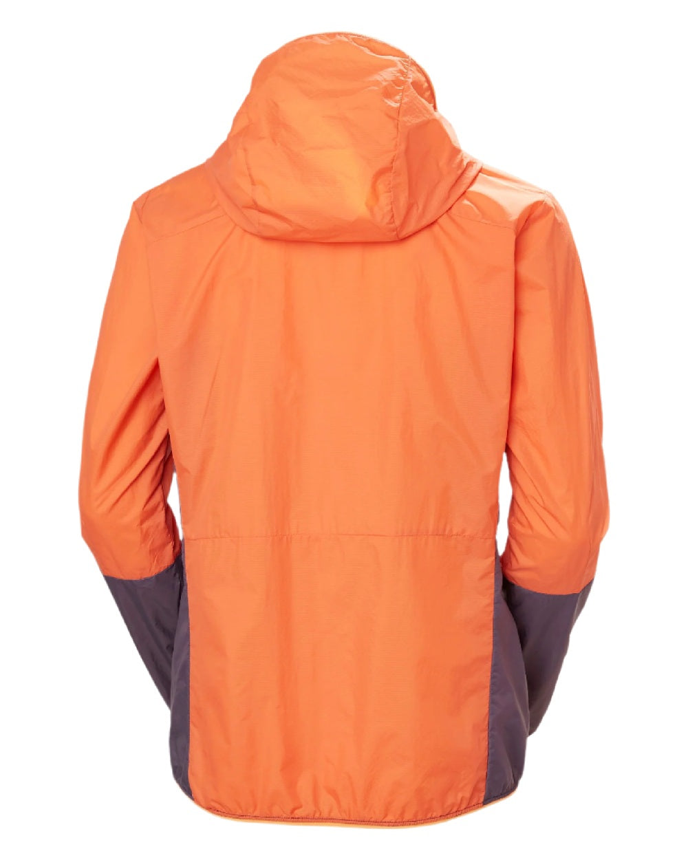 Bonfire coloured Helly Hansen Womens Roam Wind Anorak on white background 