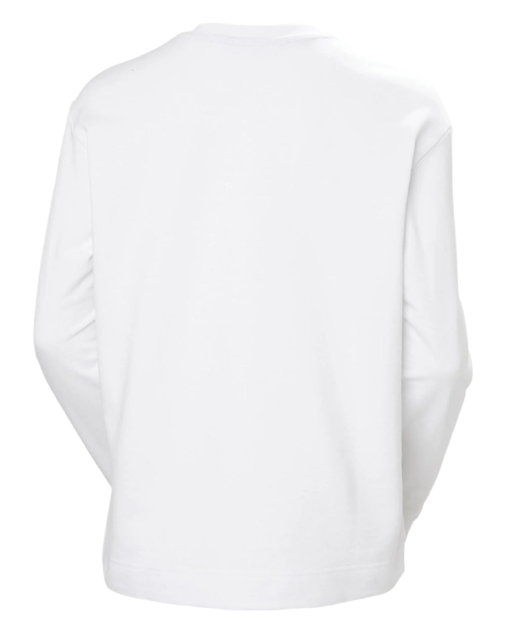 White coloured Helly Hansen Womens Salt Crew Sweatshirt on white background 