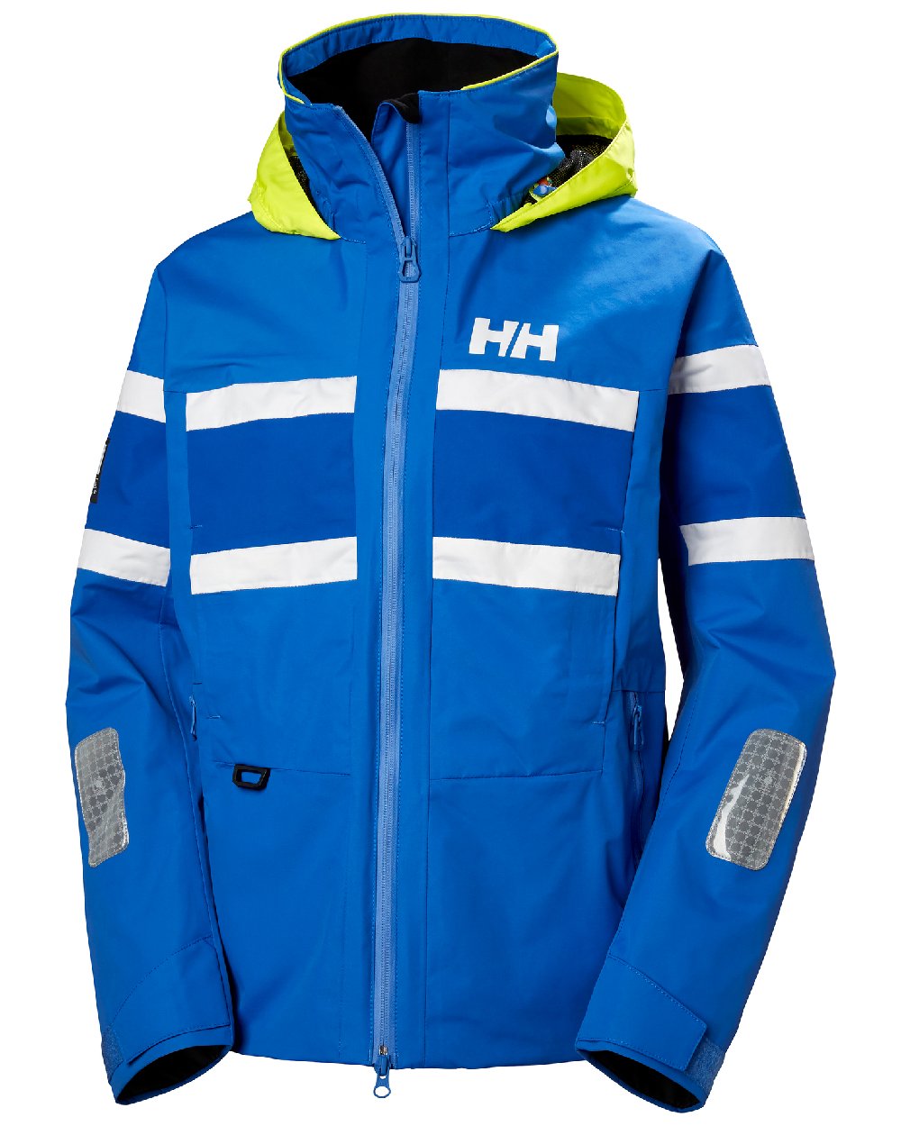 Ultra Blue coloured Helly Hansen Womens Salt Original Sailing Jacket on white background 