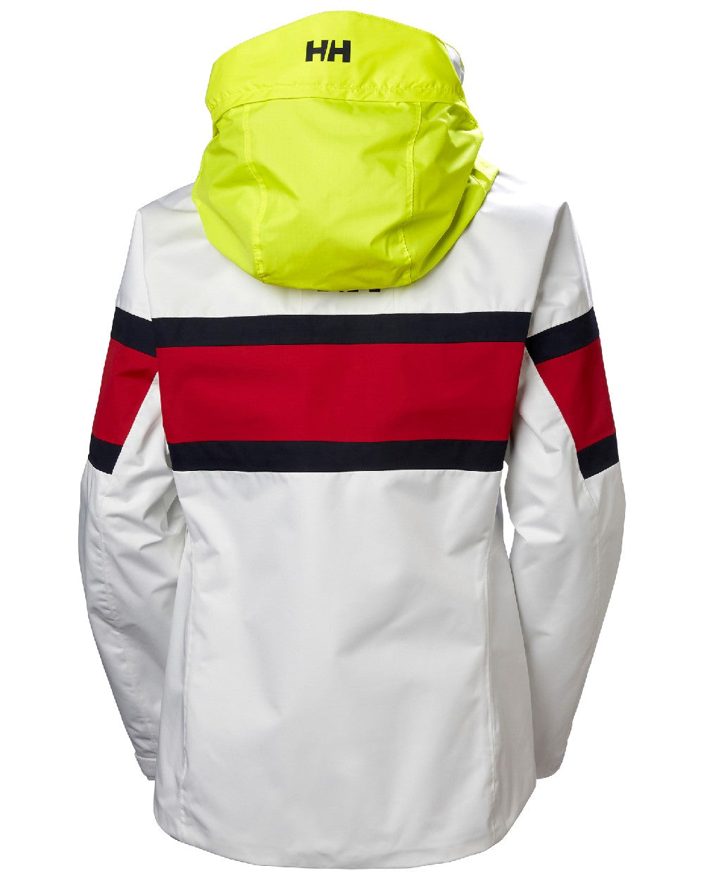 White coloured Helly Hansen Womens Salt Original Sailing Jacket on white background 