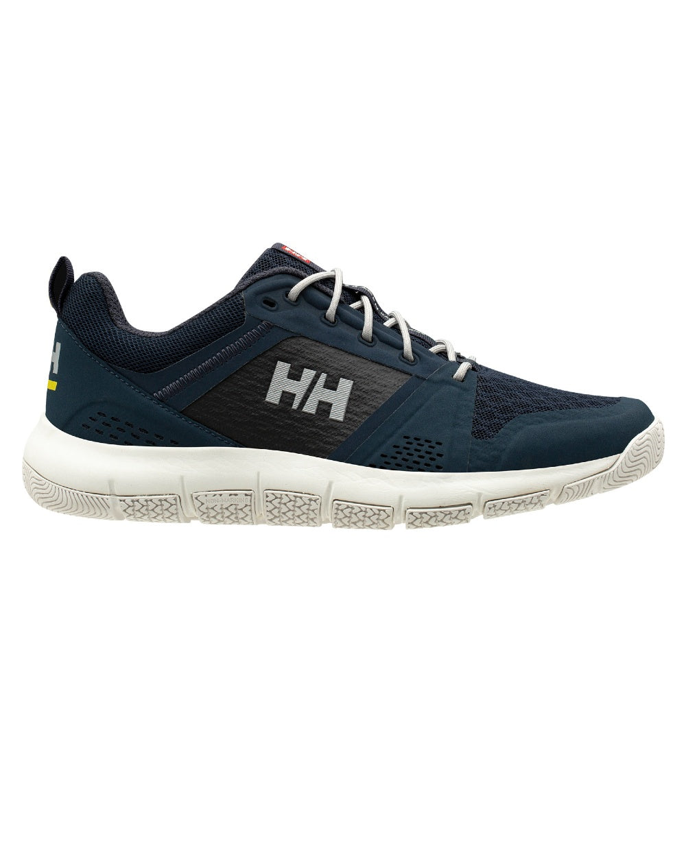 Navy Graphite Blue Coloured Helly Hansen Womens Skagen F-1 Offshore Shoes on white background 