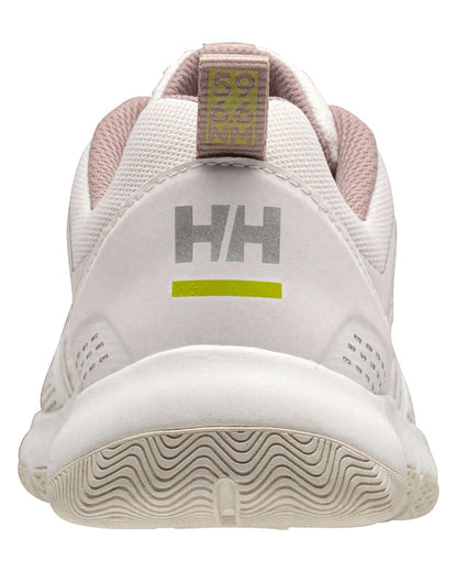 Off White Pink Cloud Coloured Helly Hansen Womens Skagen F-1 Offshore Shoes on white background 