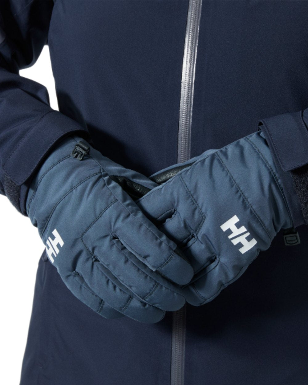 Alpine Frost Coloured Helly Hansen Womens Swift Helly Tech Gloves on white background 