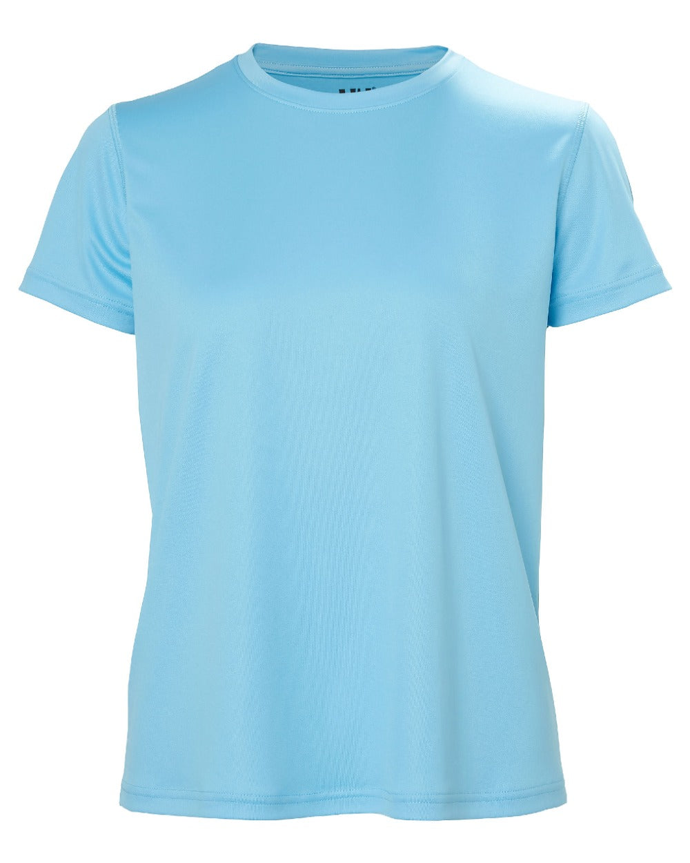 Aqua coloured Helly Hansen Womens Tech T-Shirt 2.0 on white background 