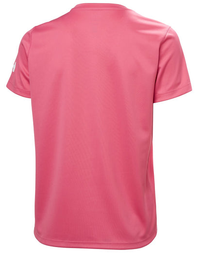 Cascadia Pink coloured Helly Hansen Womens Tech T-Shirt 2.0 on white background 