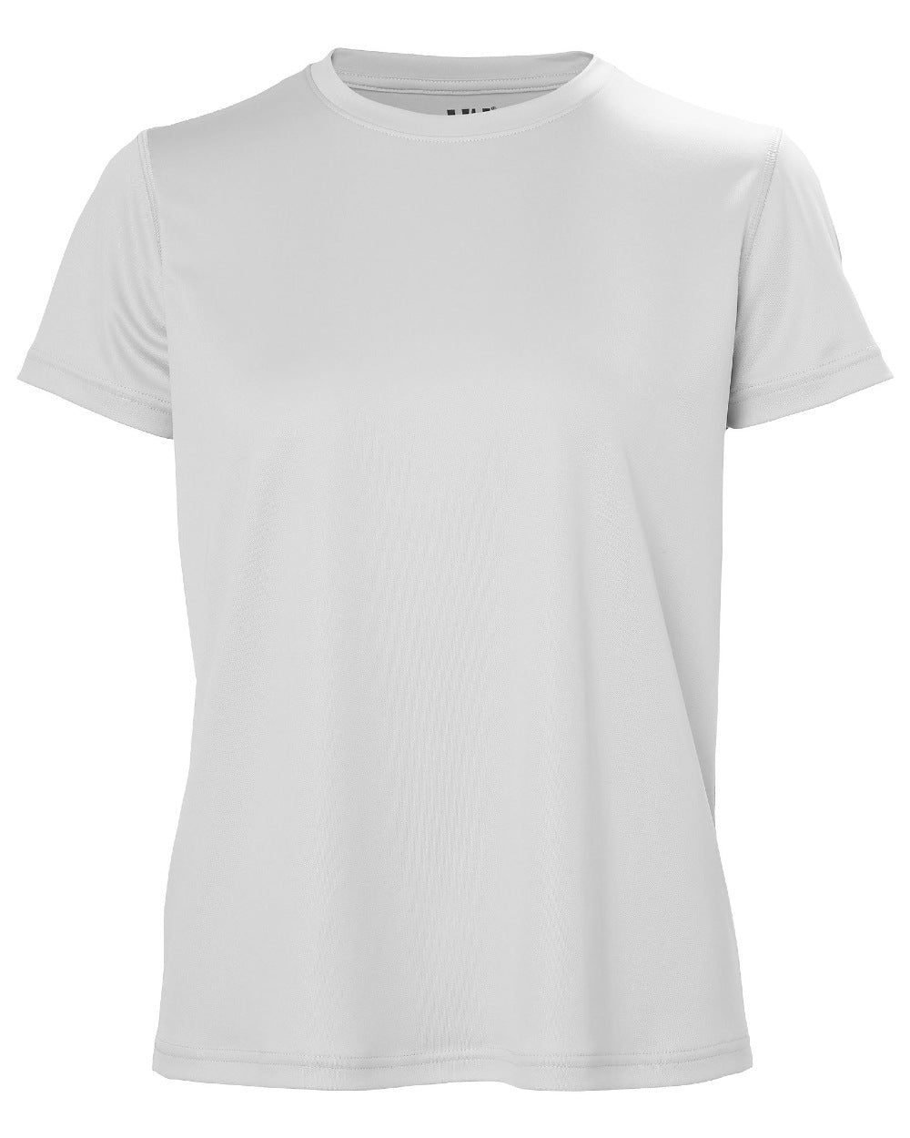 Grey Fog coloured Helly Hansen Womens Tech T-Shirt 2.0 on white background 