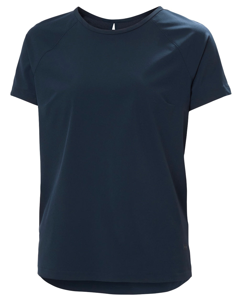 Navy coloured Helly Hansen Womens Thalia T-Shirt on white background 