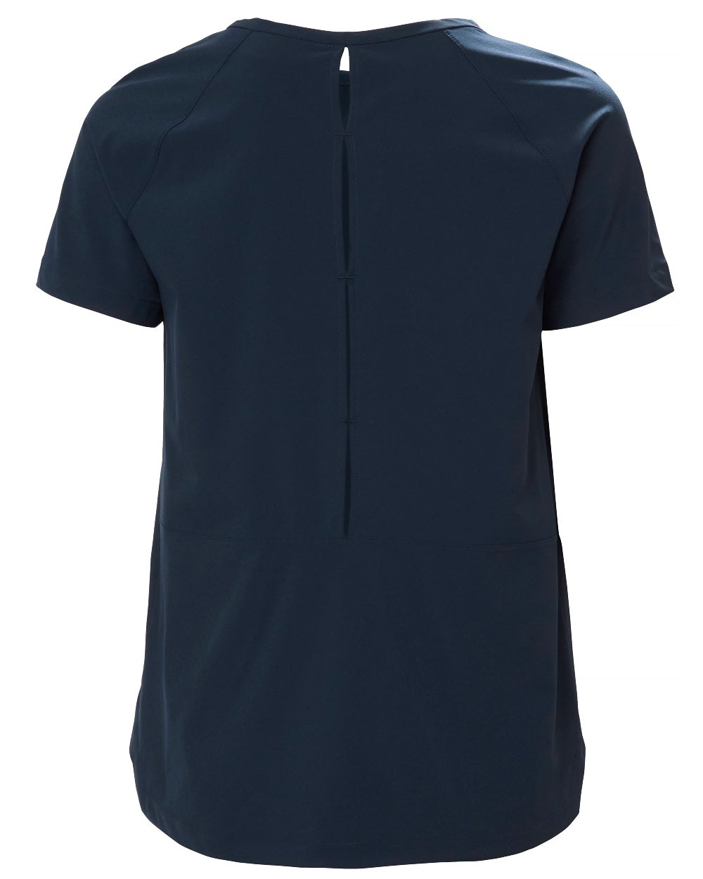 Navy coloured Helly Hansen Womens Thalia T-Shirt on white background 