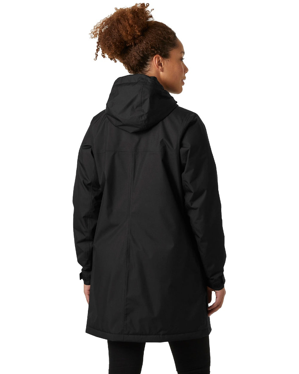 Black coloured Helly Hansen Womens Vancouver Fleece Lined Jacket on white background 